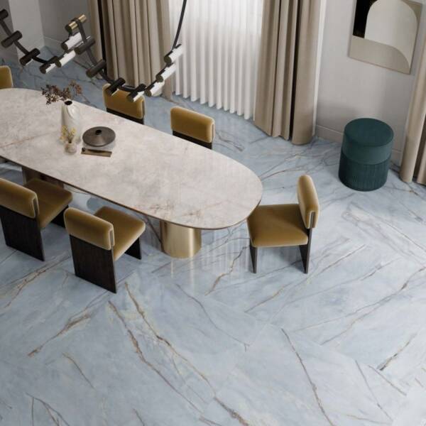 pavimento-marmo-azzurro-sala-pranzo-design